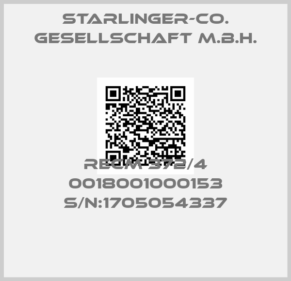 Starlinger-Co. Gesellschaft m.b.H.-RECM 372/4 0018001000153 S/N:1705054337
