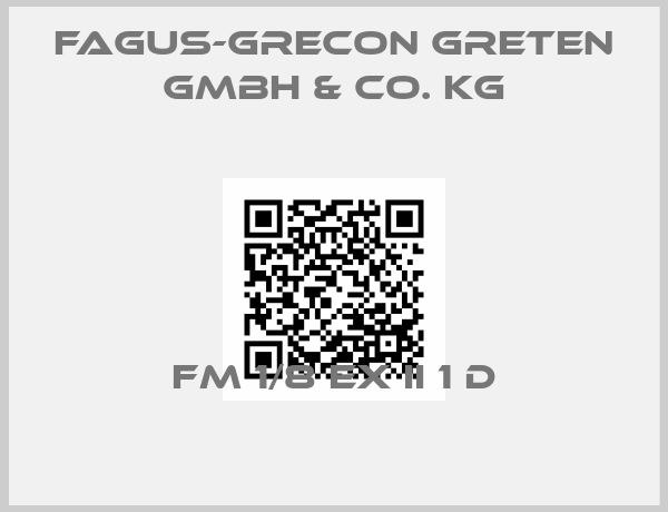 Fagus-GreCon Greten GmbH & Co. KG-FM 1/8 Ex II 1 D
