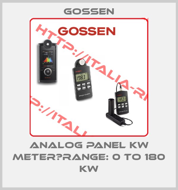 Gossen-Analog Panel KW Meter　Range: 0 to 180 KW