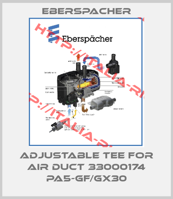 Eberspacher-Adjustable tee for air duct 33000174 PA5-GF/GX30