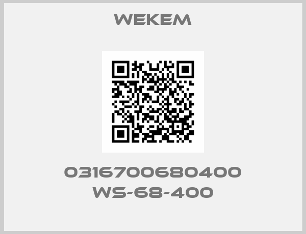 Wekem-0316700680400 WS-68-400