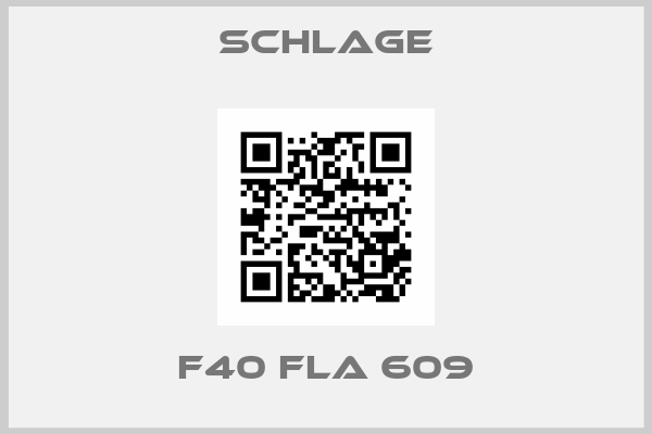 Schlage-F40 FLA 609