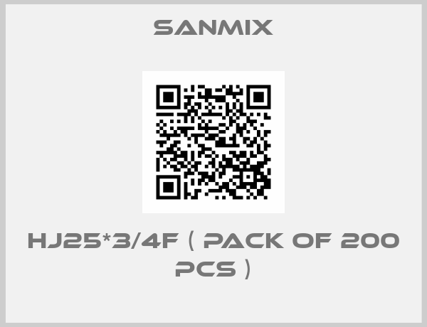 Sanmix-HJ25*3/4F ( Pack of 200 pcs )