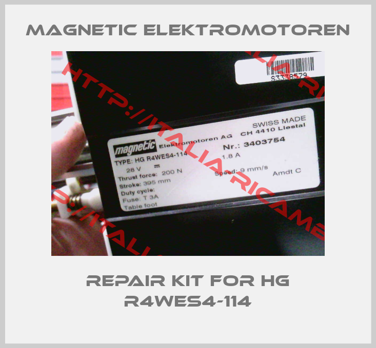 Magnetic Elektromotoren-Repair kit for HG R4WES4-114