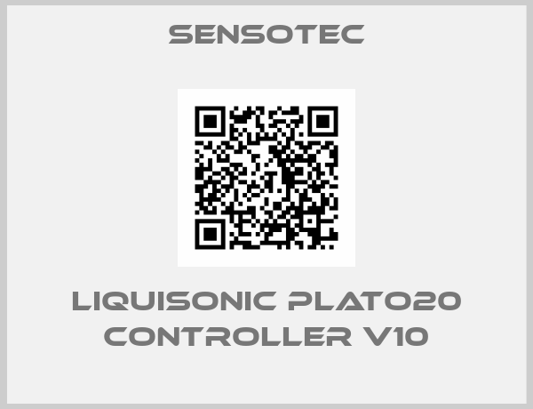 Sensotec-LIQUISONIC PLATO20 CONTROLLER V10