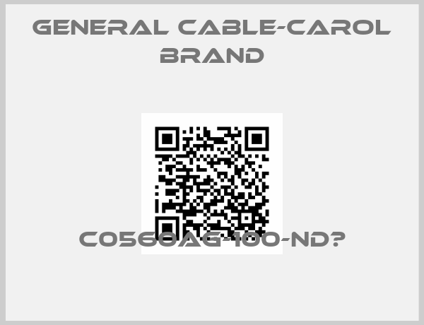 General Cable-Carol Brand-C0560AG-100-ND‎