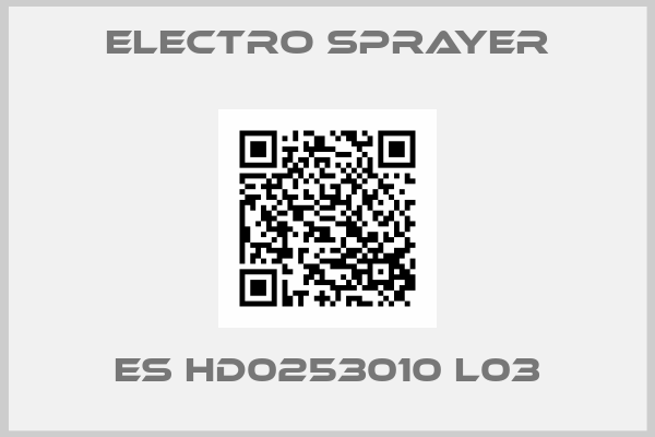 ELECTRO SPRAYER-ES HD0253010 L03