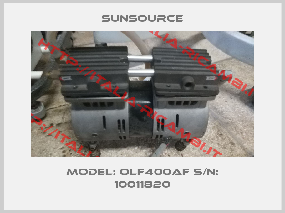 Sunsource-Model: OLF400AF S/N: 10011820