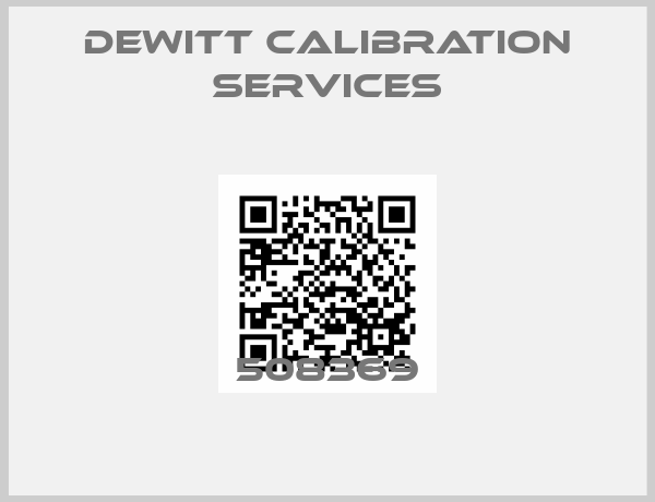Dewitt Calibration Services-508369