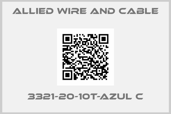 Allied Wire and Cable-3321-20-10T-AZUL C