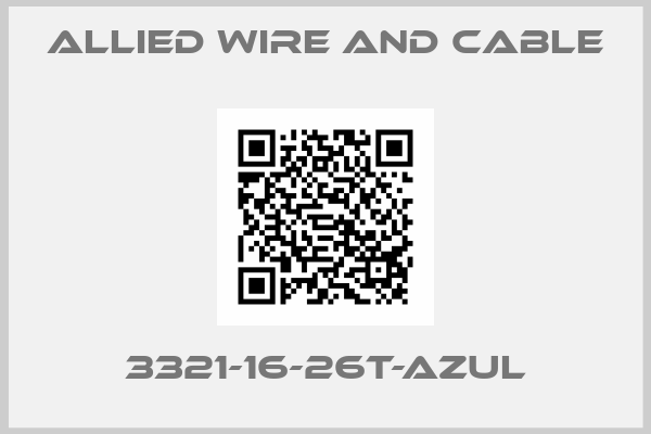 Allied Wire and Cable-3321-16-26T-AZUL