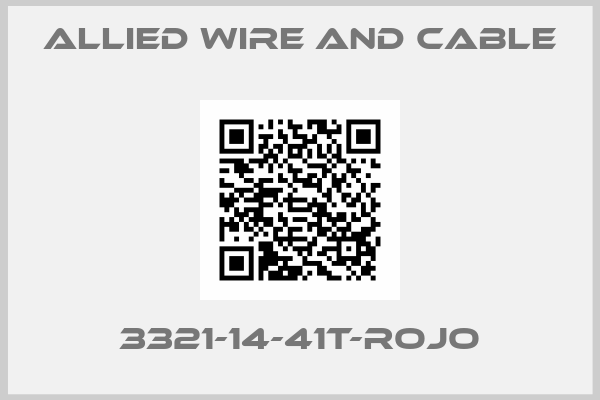 Allied Wire and Cable-3321-14-41T-ROJO
