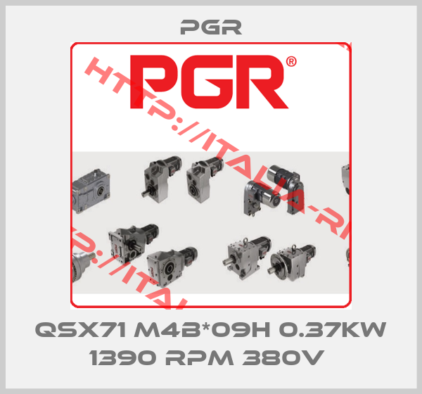 Pgr-QSX71 M4B*09H 0.37KW 1390 RPM 380V 