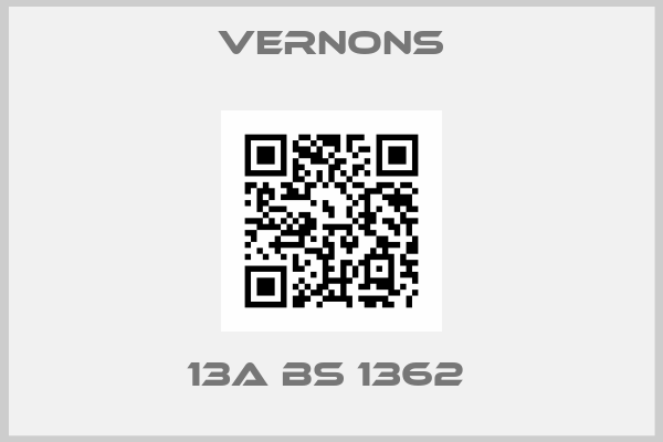 Vernons-13A BS 1362 