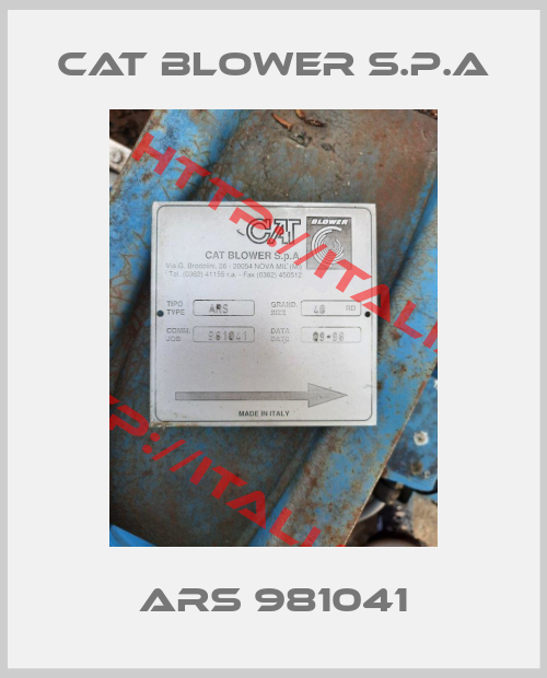 CAT BLOWER S.P.A-ARS 981041