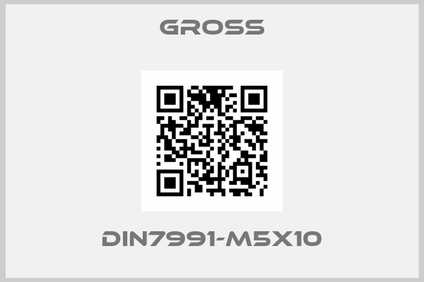 GROSS-DIN7991-M5x10