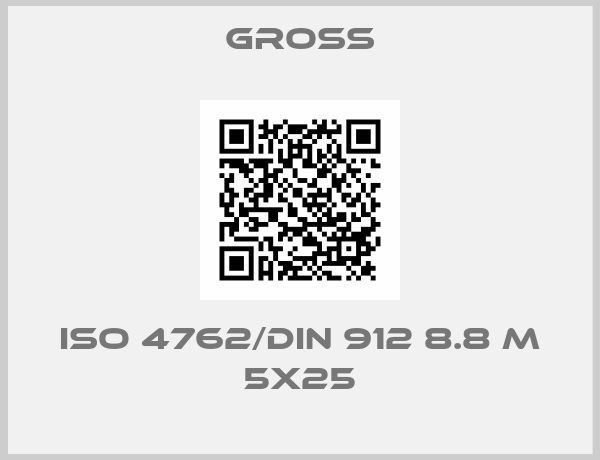 GROSS-ISO 4762/DIN 912 8.8 M 5x25