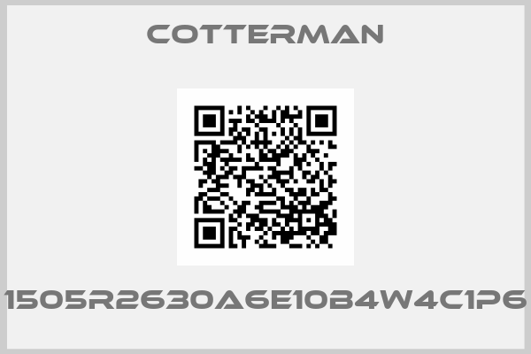 Cotterman-1505R2630A6E10B4W4C1P6