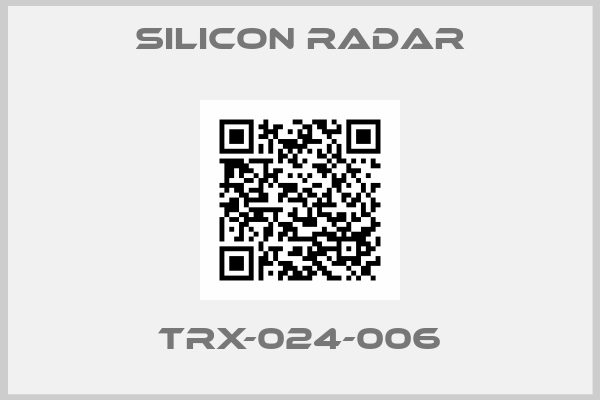 Silicon Radar-TRX-024-006