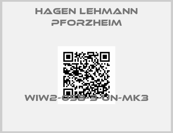 HAGEN LEHMANN PFORZHEIM-WIW2-058-3-UN-MK3