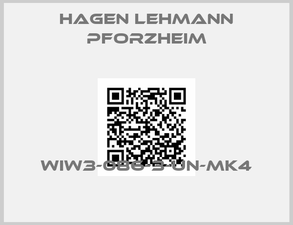HAGEN LEHMANN PFORZHEIM-WIW3-086-3-UN-MK4