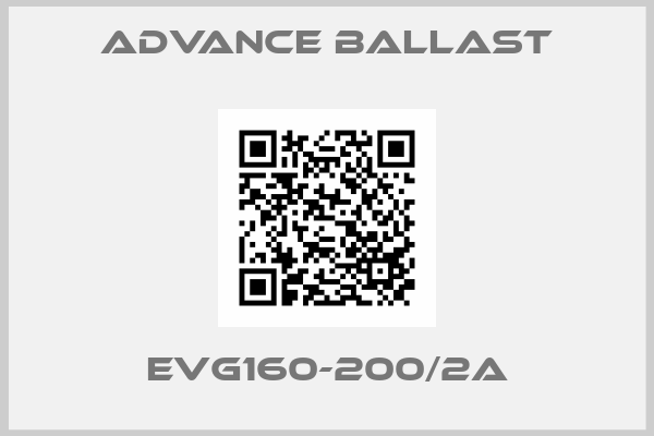 ADVANCE BALLAST-EVG160-200/2A