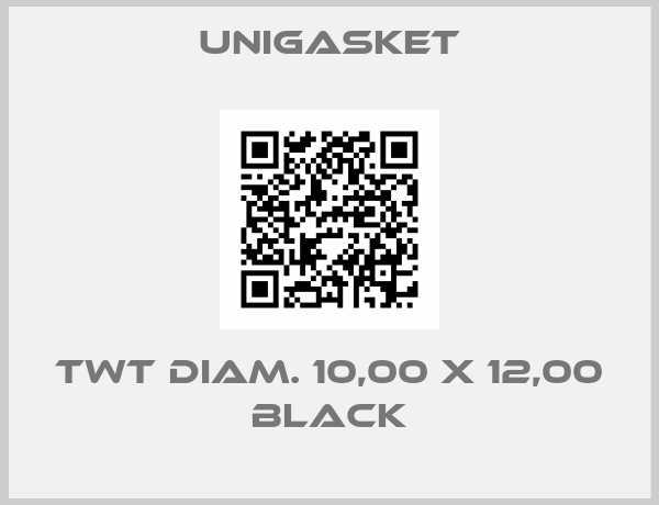 Unigasket-TWT Diam. 10,00 X 12,00 BLACK