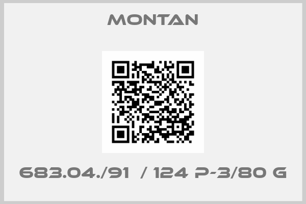 Montan-683.04./91  / 124 P-3/80 G