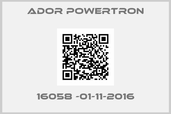 Ador Powertron-16058 -01-11-2016