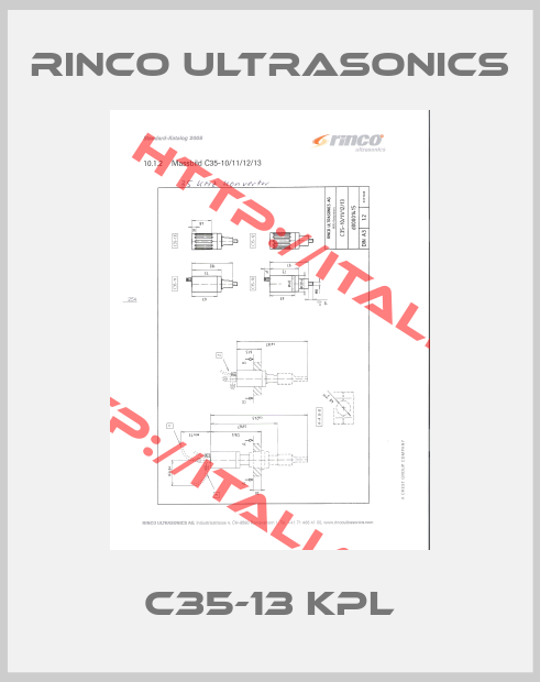 Rinco Ultrasonics-C35-13 kpl