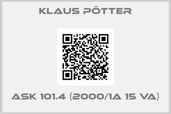 Klaus Pötter-ASK 101.4 (2000/1A 15 VA)