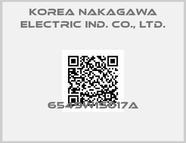 Korea Nakagawa Electric Ind. Co., Ltd.-6549W1S017A