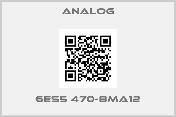 ANALOG-6ES5 470-8MA12