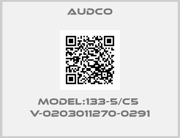 Audco-Model:133-5/C5  V-0203011270-0291