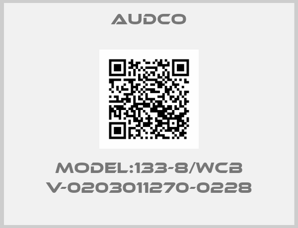 Audco-Model:133-8/WCB V-0203011270-0228