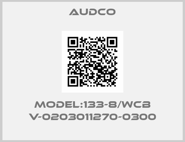 Audco-Model:133-8/WCB V-0203011270-0300