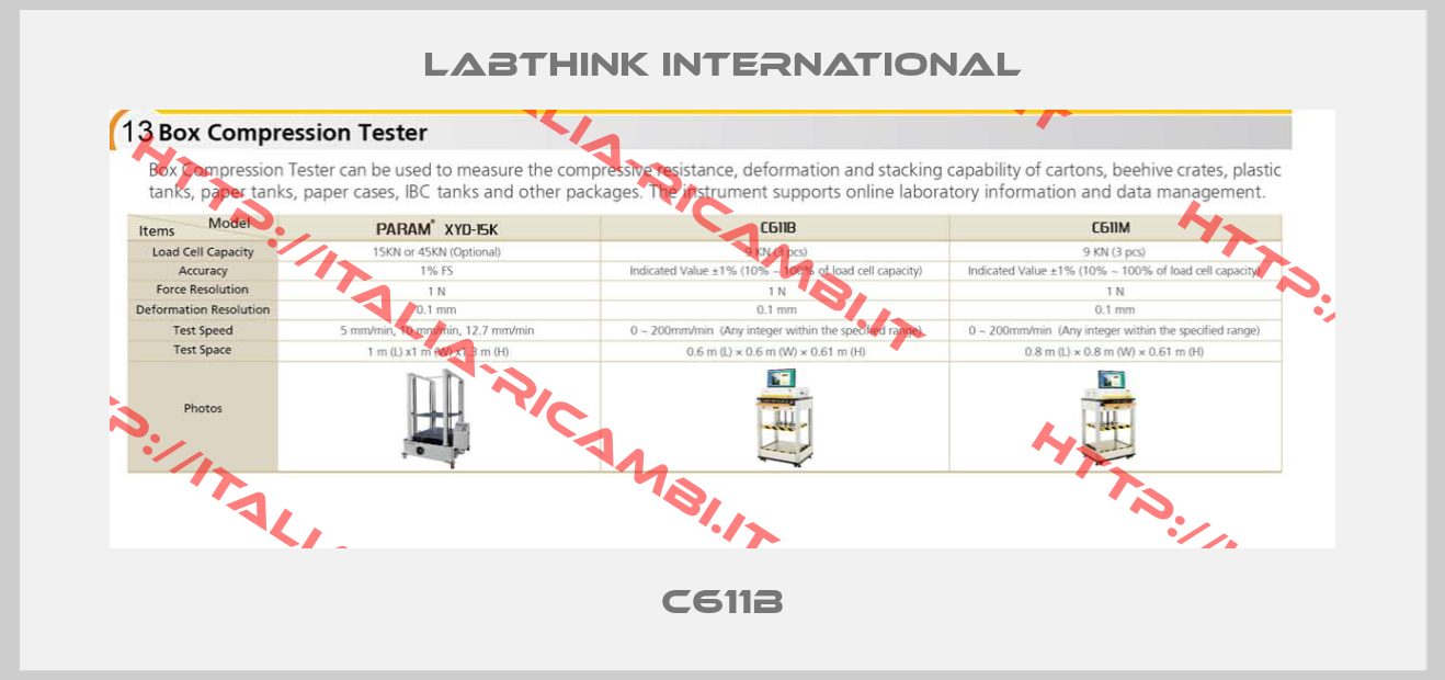 Labthink international-C611B