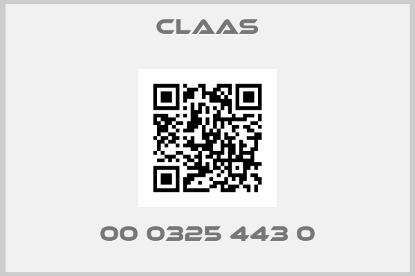 CLAAS-00 0325 443 0