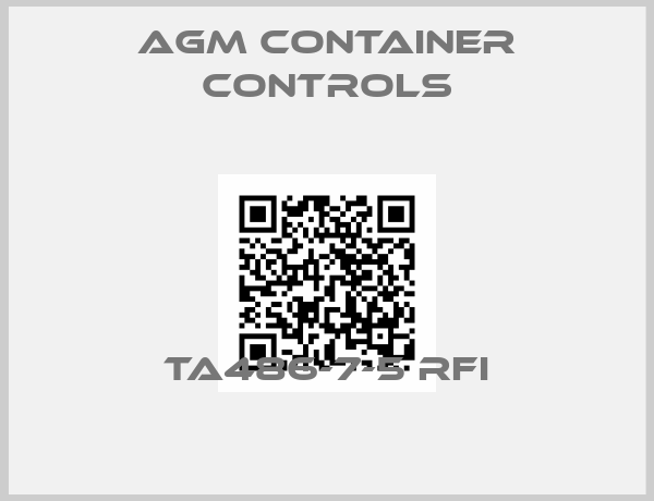 AGM Container Controls-TA486-7-5 RFI