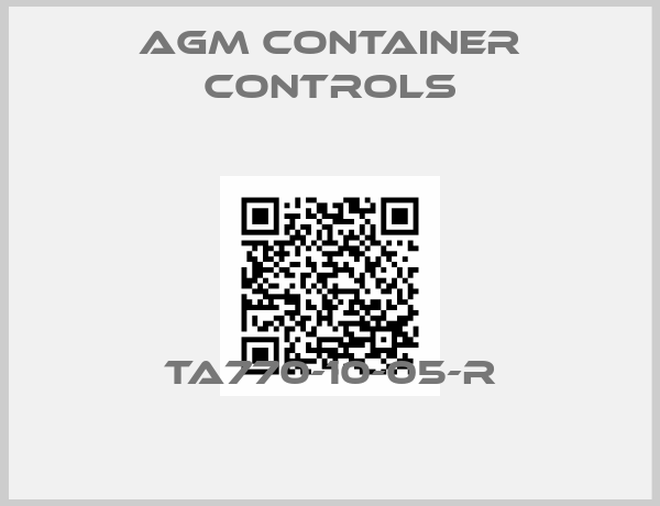 AGM Container Controls-TA770-10-05-R