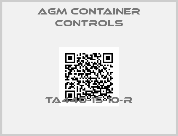 AGM Container Controls-TA440-15-10-R