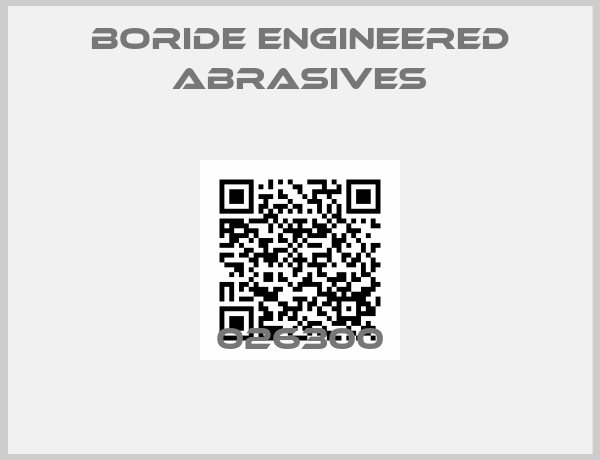 Boride Engineered Abrasives-026300