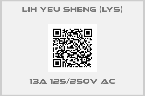 LIH YEU SHENG (LYS)-13A 125/250V AC