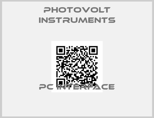 PHOTOVOLT INSTRUMENTS-PC Interface