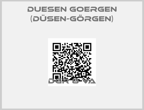 Duesen Goergen (Düsen-Görgen)-DGR 8 VA