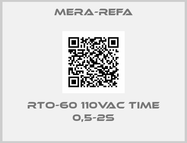 Mera-Refa-RTo-60 110VAC time 0,5-2s