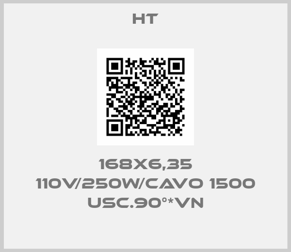 HT-168X6,35 110V/250W/CAVO 1500 USC.90°*VN
