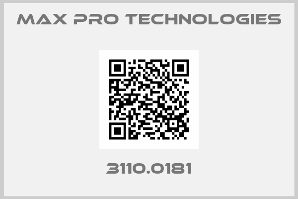 MAX PRO TECHNOLOGIES-3110.0181