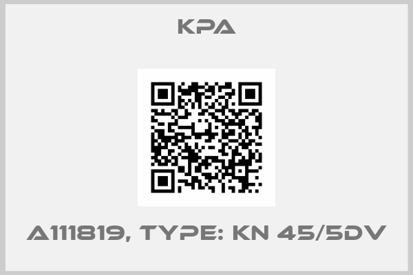 KPA-A111819, Type: KN 45/5DV