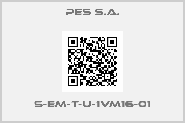 PES S.A.-S-EM-T-U-1VM16-01